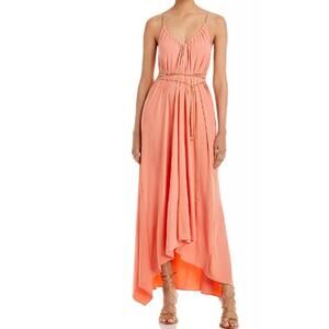 New ~ RAMY BROOK ~ Deco Rose Ryder Chain Trim Dress Size M